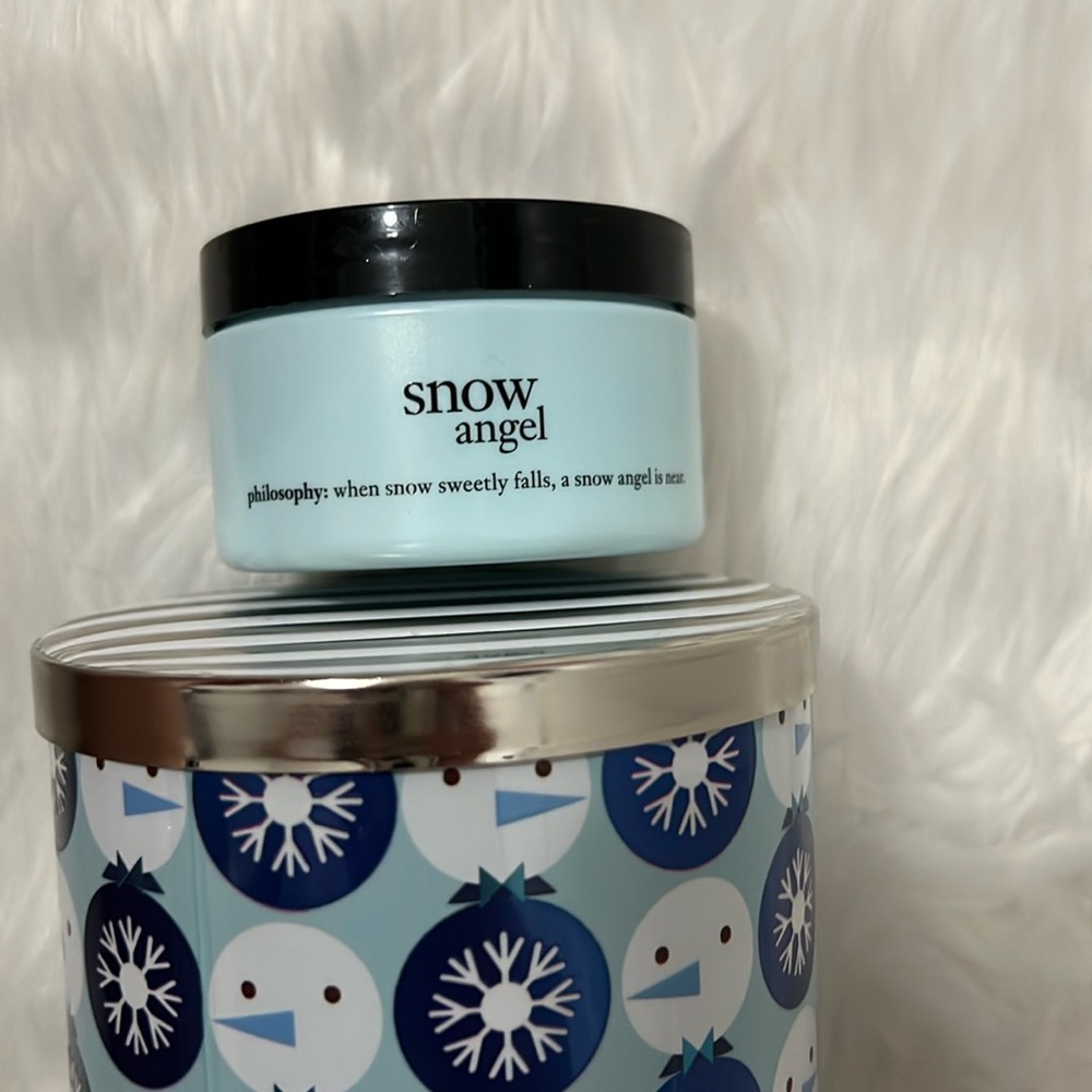 🆕 PHILOSOPHY SNOW ANGEL GLAZED BODY SOUFFLÉ JAR 4 fl oz